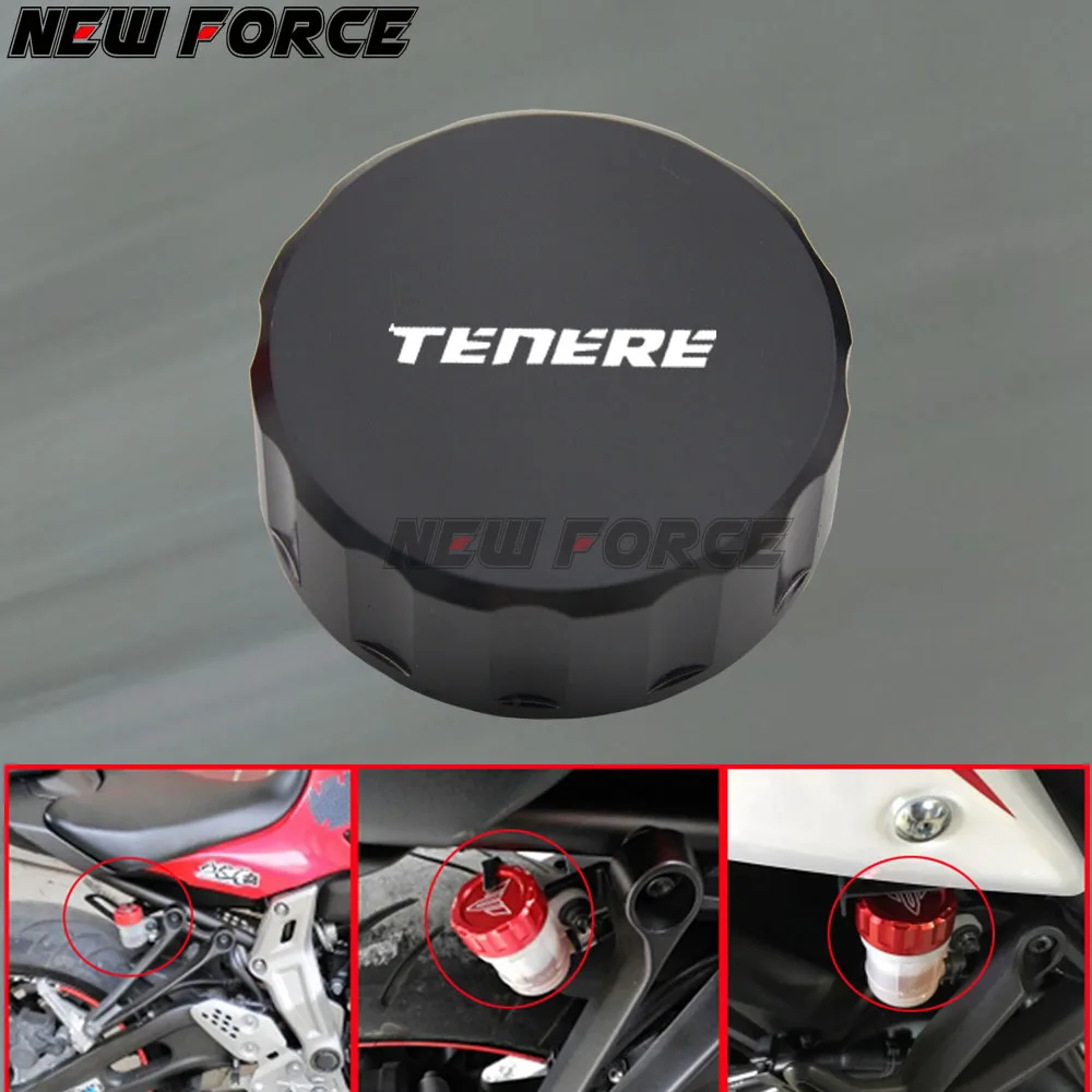 Мотоцикл CNC Алюминиевый задний тормозной жидкости Крышка Резервуара для YAMAHA XT660Z