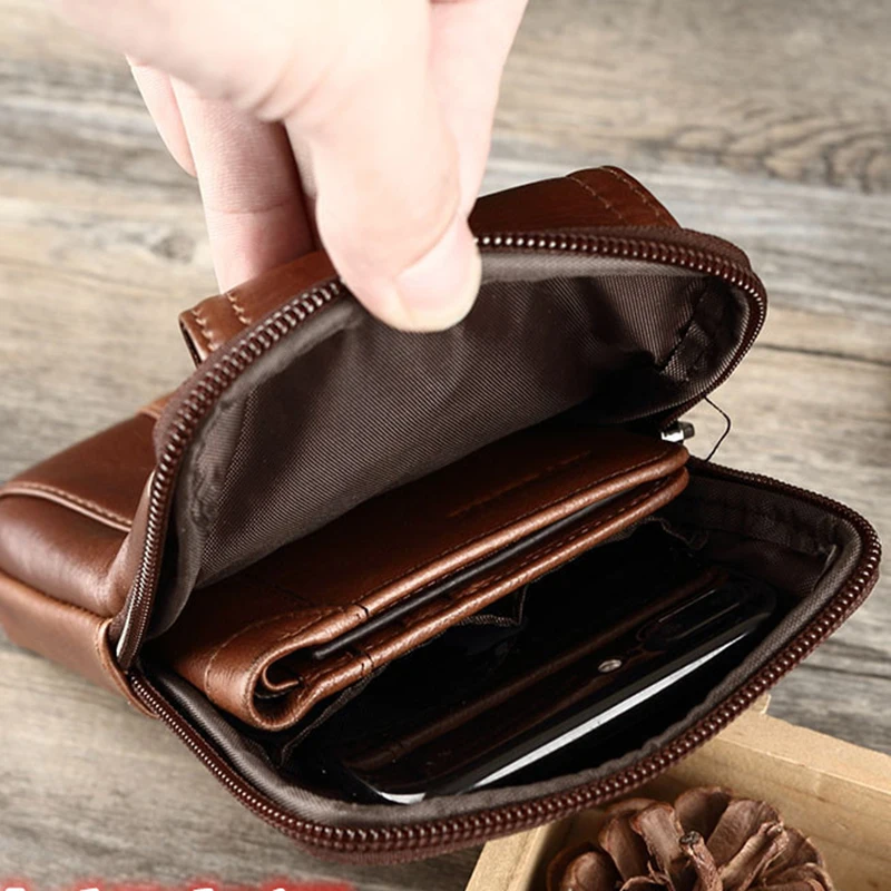 Мужской Сотовый/Мобильный телефон сумка для сигарет Карманный Кошелек на молнии