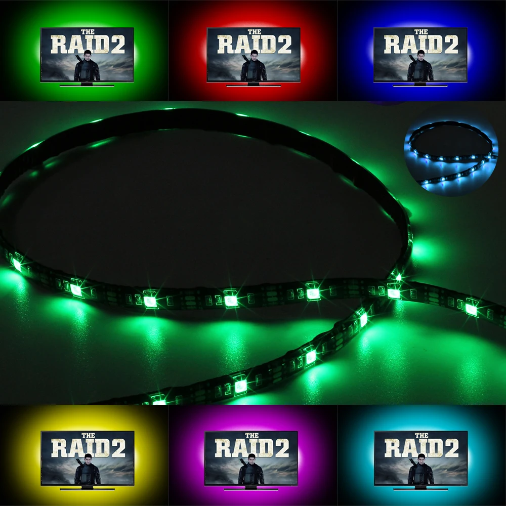 Светодиодная лента 5 В USB 5050 RGB 24 клавиши ИК пульт дистанционного управления