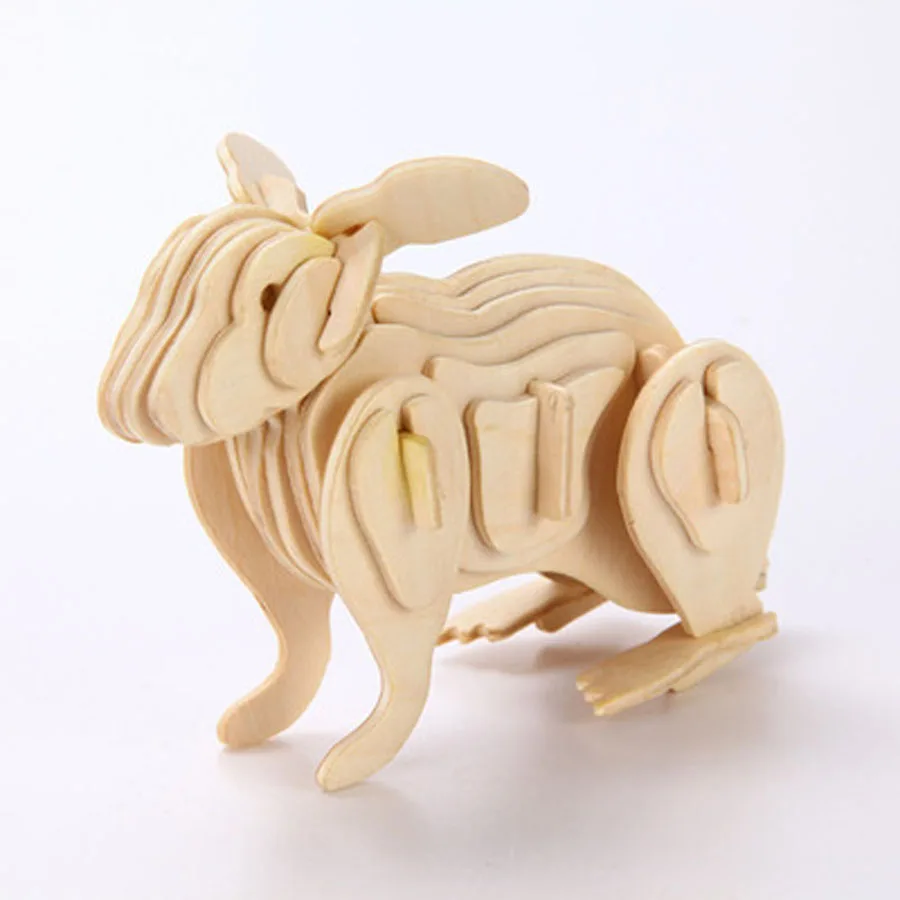 Милые игрушки DIY 3D деревянные головоломки/11 моделей Развивающие деревянные Мультяшные Животные головоломки Детский подарок