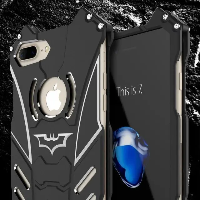 Cases For Iphone 6 6s 7 Plus 8 Armor Heavy Dust Metal Aluminum Cnc Batman Phone X Xs Xr Max | Мобильные телефоны и