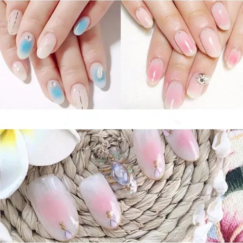 Ccbling 3 шт. дизайн ногтей, скос кружится голова краситель кисточка с деревянной ручкой акриловый Фрезер для ногтей cо шлифовальными Кисть DIY инструменты для ногтей