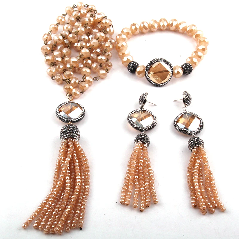 Бесплатная доставка Модный комплект ювелирных изделий в богемном стиле черный