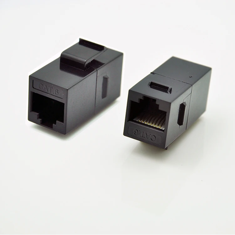 Гигабитный RJ45 Cat.6 встроенный Женский переходник-неэкранированный адаптер для