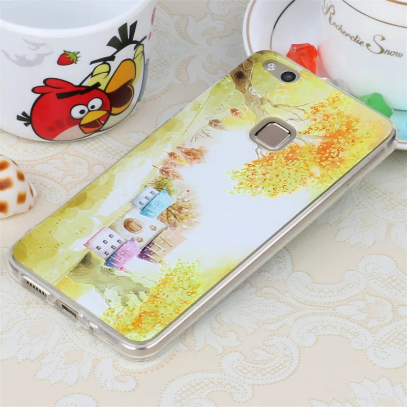 New TPU Soft Case For Huawei Nova Lite Relief Printing Silicone Gel Protection Phone Cover P10 |