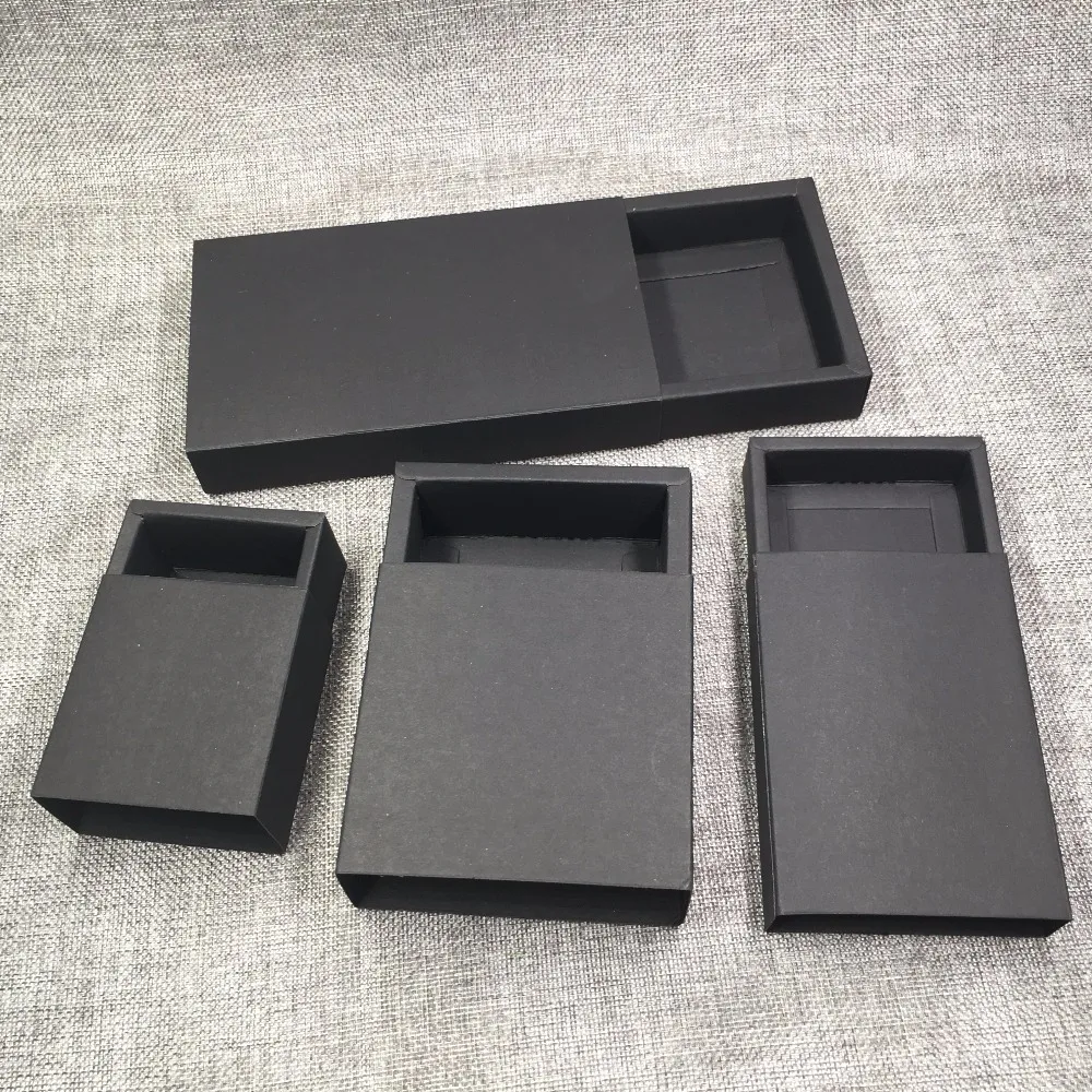 30 шт. посылка для ювелирных изделий 4 размера чистая крафт-бумага подарочная