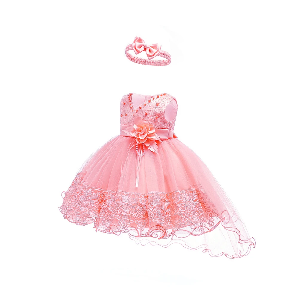 Платье для новорожденных с хлопковой подкладкой белое платье детей 1 года на