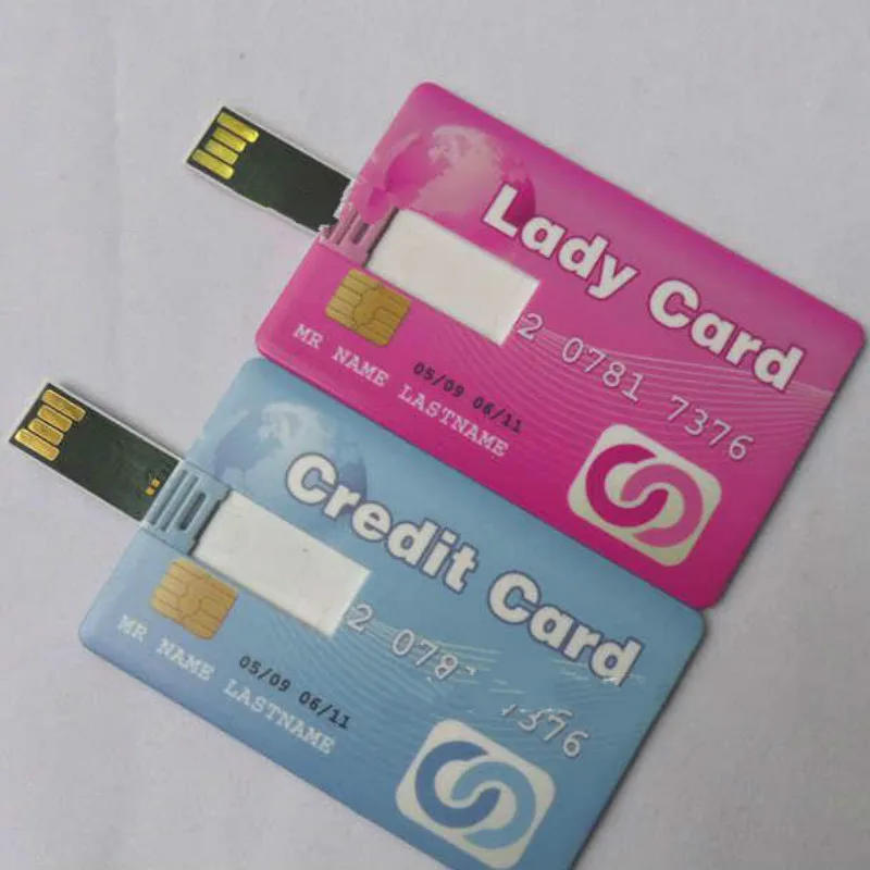 Бесплатный индивидуальный ЛОГОТИП кредитной карты Флэш Накопитель USB pen drive 4 ГБ 8