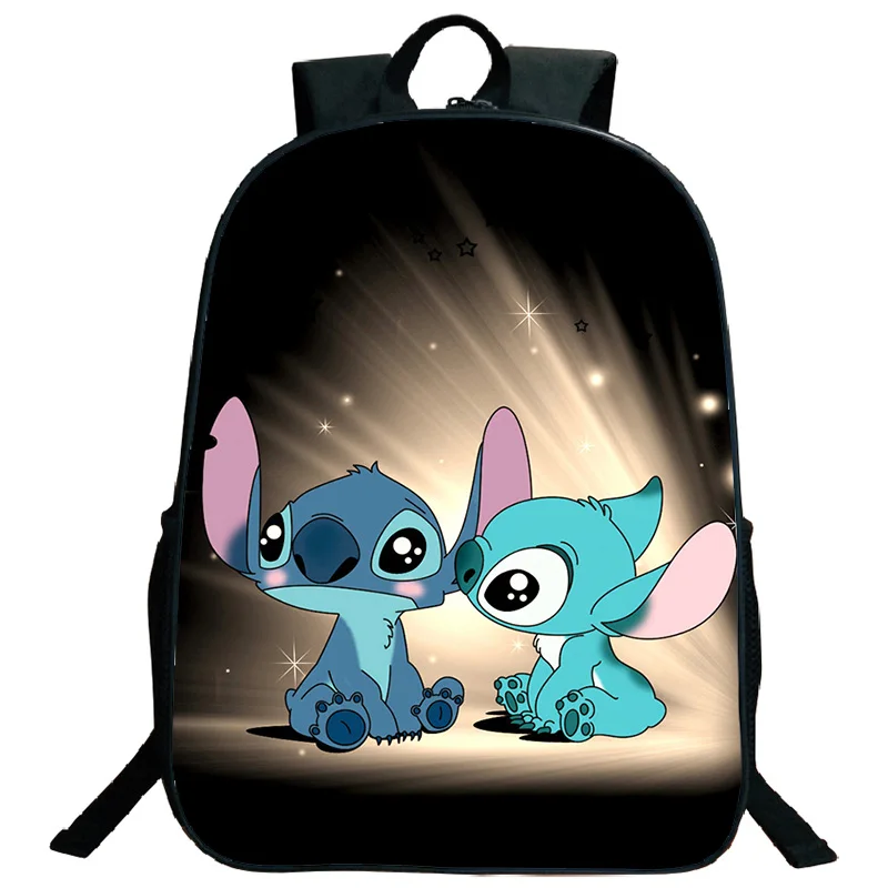 2 Красивый функциональный рюкзак Kawaii Stitch, школьные сумки для книг, узор, мужские и женские дорожные сумки на плечо, Mochila - Цвет: 2