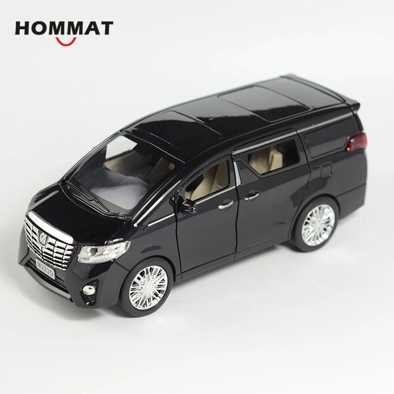 HOMMAT моделирование 1:24 Toyota Alphard MPV литье под давлением игрушечный автомобиль модель