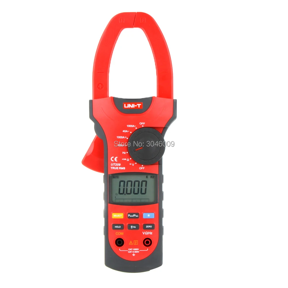 UNI-T UT209 AC DC 1000A Цифровые токоизмерительные True RMS Амперметр Сопротивление/частота/диод Тесты Аналоговая гистограмма