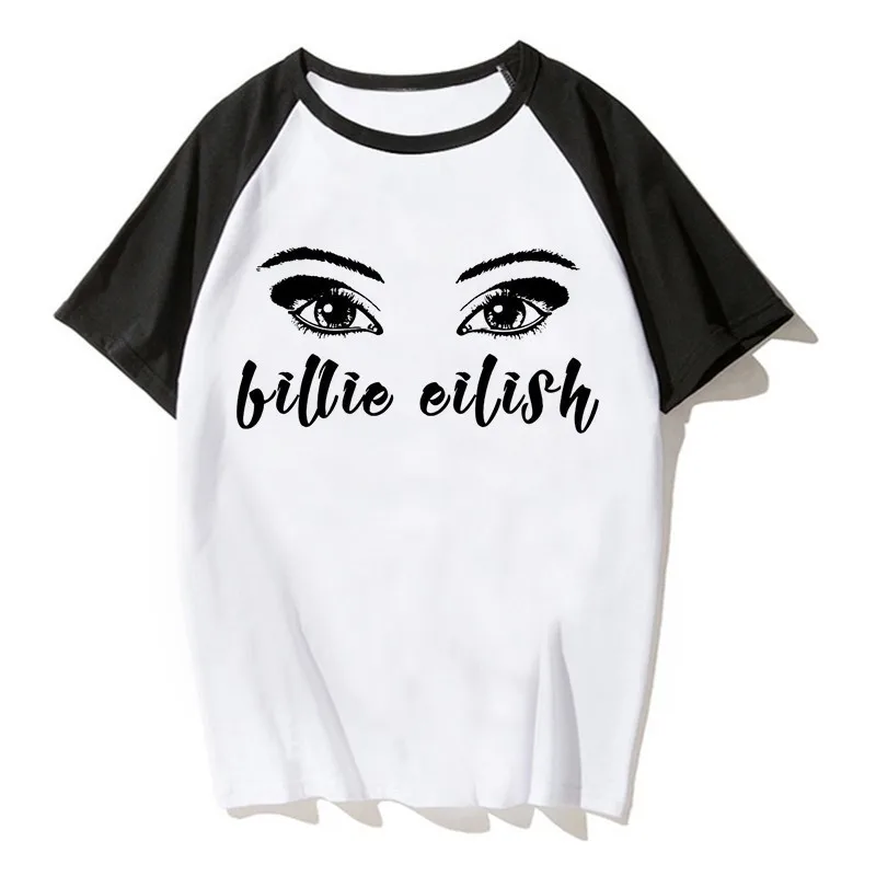 Футболка в стиле хип-хоп Billie Eilish, Повседневная футболка с круглым вырезом и короткими рукавами, летняя мужская и женская футболка, высокое качество, футболка, топ - Цвет: 1805