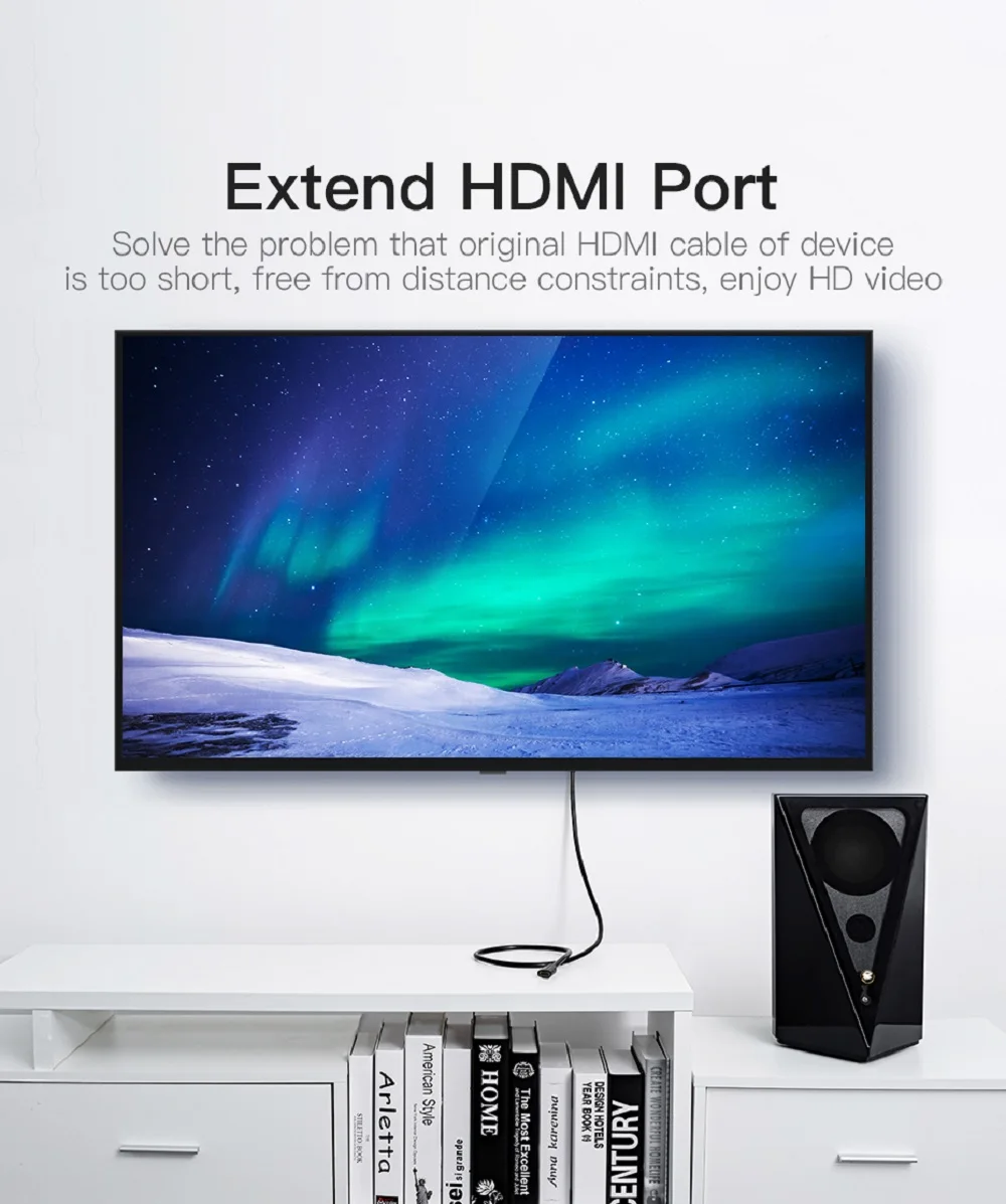 HDMI кабель-удлинитель 1080P 3D HDMI мужчин и женщин удлинитель для компьютера/HDTV/ноутбука/проектора в аудио-видео кабель 1 м 2 м 3 м