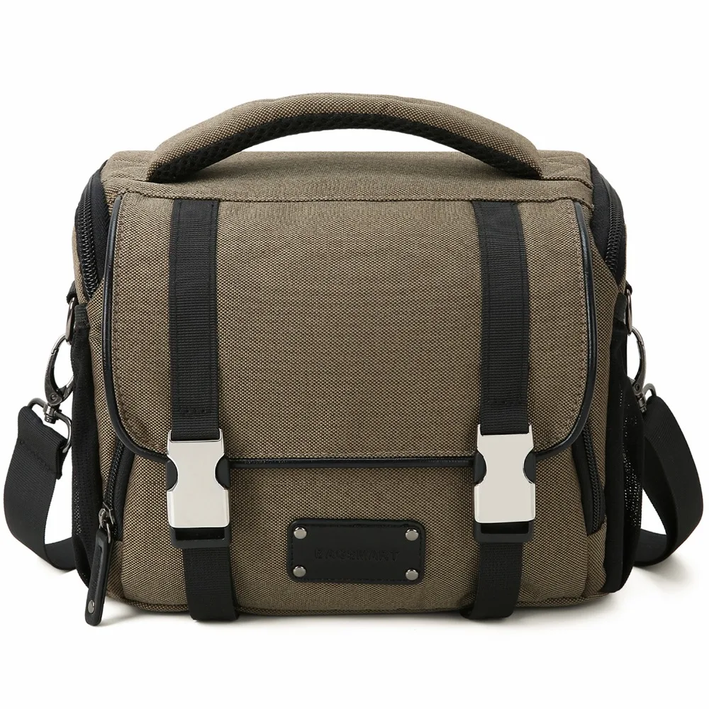 BAGSMART водонепроницаемая сумка для камеры с дождевиком DSLR/SLR Камера сумка на плечо для Canon Nikon sony Компактная сумка для объектива