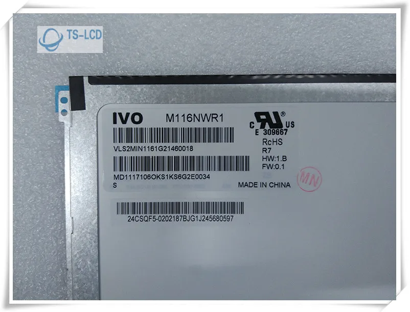 Качество качества A + оригинал b116xtn1.0 ЖК-дисплей с диагональю 11 6 дюйма гарантия 12
