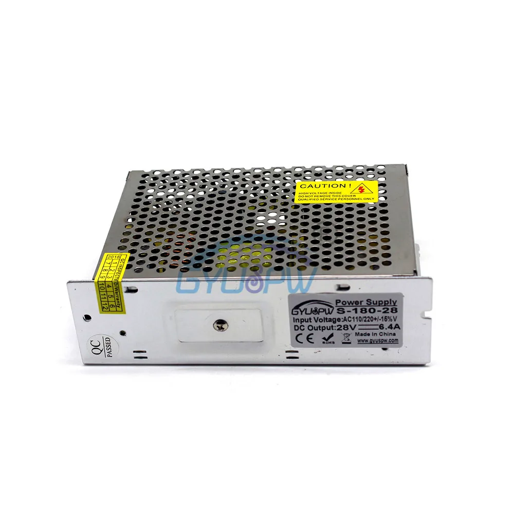 Источник питания DC 28V 6.4A 180W светодиодный трансформатор драйвера 110V 220V AC к DC28V