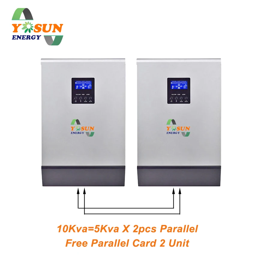 5Kva MPPT 4000W солнечный инвертор 230Vac решетки чистая синусоида инвертор Встроенный MPPT 80A AC заряд 48Vdc параллельная карта