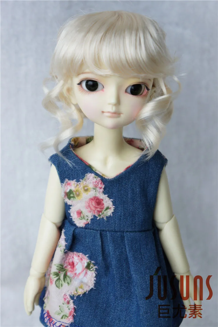 JD261 1/6 YOSD синтетический мохер кукольные парики Updo стиль BJD волосы 6-7 дюймов BJD парики