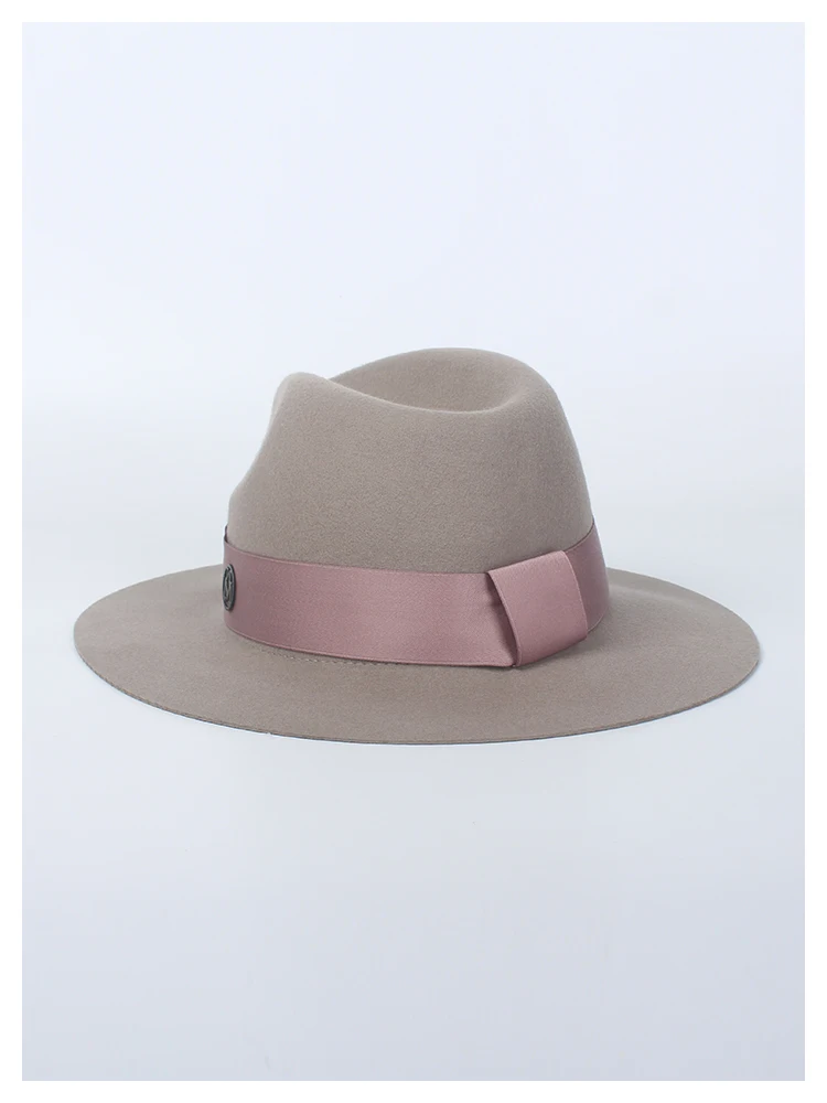 ROSLEUOSI осень зима шерстяная шляпа Fedora для женщин широкие свисающие поля мягкая мужская фетровая шляпа шляпы мужские Панамы шерстяная шляпка для церкви