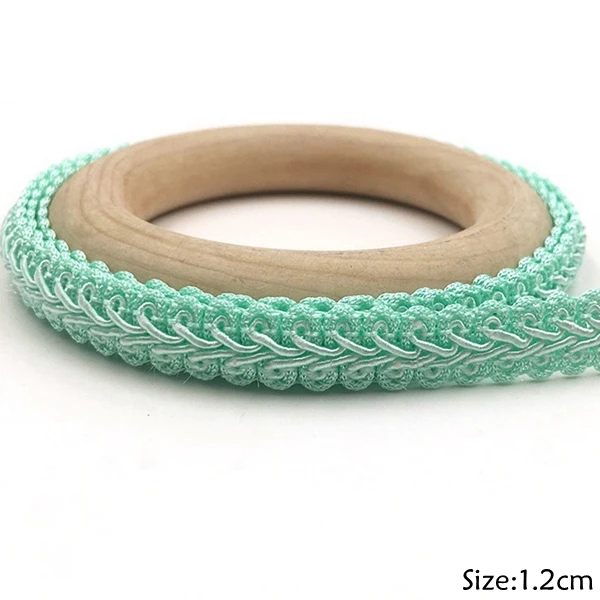 Tiffany 5 м/лот, 12 мм, цветная отделка, кружево для шитья, многоножка, плетеная кружевная лента, для дома, вечерние украшения, сделай сам, одежда, изогнутые кружевные аксессуары - Цвет: Tiffany