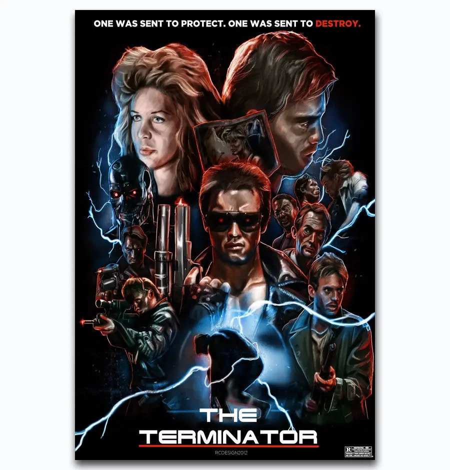 Горячая новинка Терминатор Genisys Арнольд Шелковый художественный плакат Наклейка