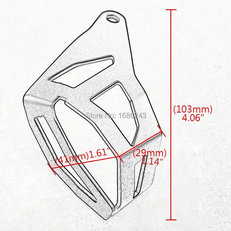 

For BMW R1200GS 1200 2013-2016 R1200 gs Adventure 14-16 Black Motorcycle Aluminum Rear Brake Fluid Reservoir Guard Cover New