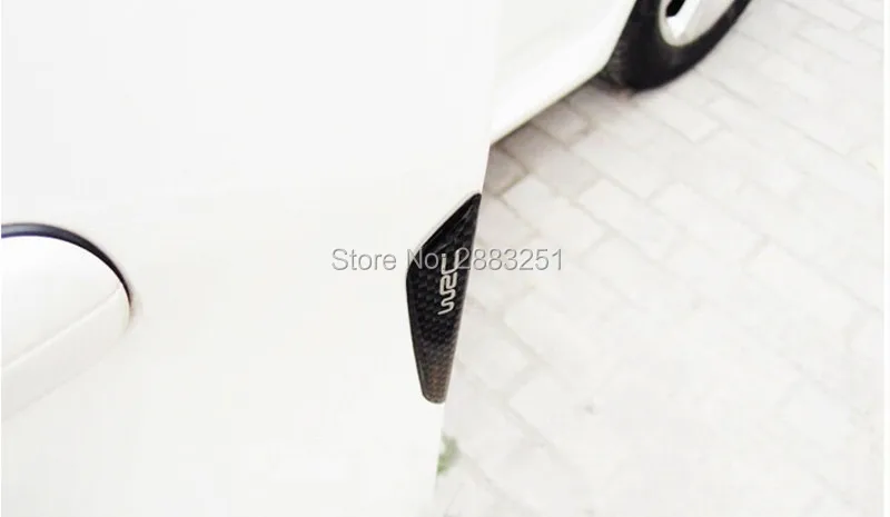 Стайлинг автомобиля защита двери из углеродного волокна боковая кромка стикер