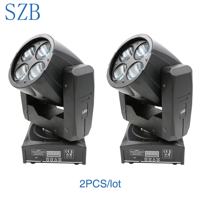 2 шт. SZB 4*10 Вт миниатюрный светодиодный подвижный головной супер-луч Луч для