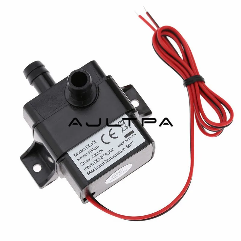 Ультра-тихий DC 12 V 4,2 W 240L/H скорость потока водонепроницаемый Бесщеточный насос мини погружной водяной насос H4498