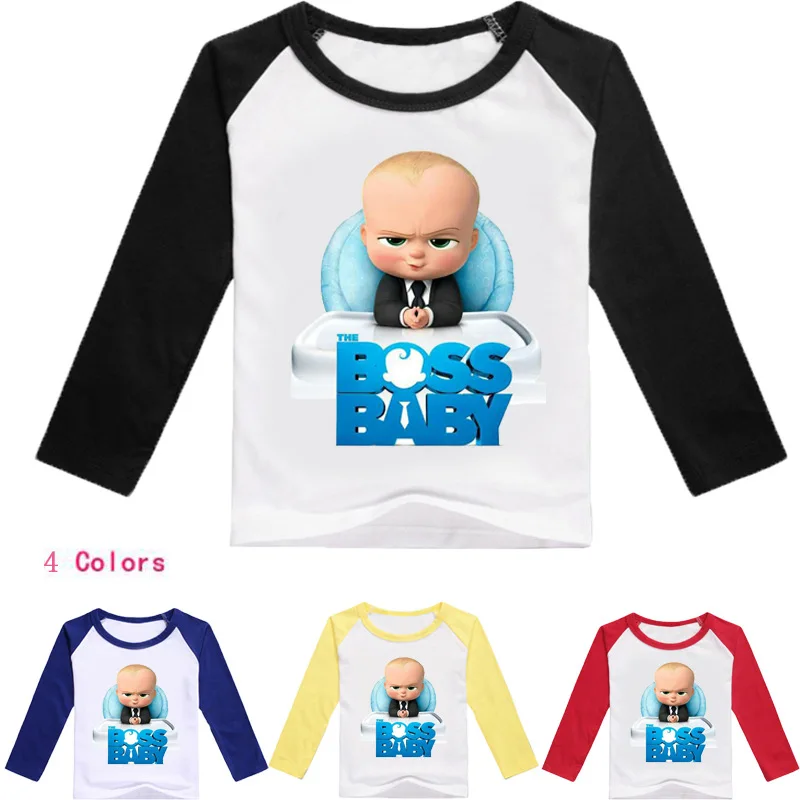 Z& Y/футболка с надписью «Boss» для детей от 2 до 16 лет детская одежда топы с длинными рукавами для мальчиков, футболки для девочек Nova/детская повседневная одежда