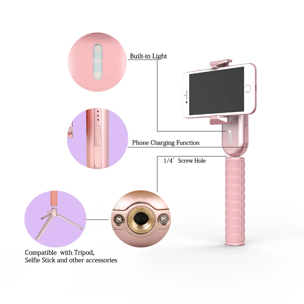 Cadiso классный смартфон селфи палка для мобильного телефона Steadicam 1 axis видео