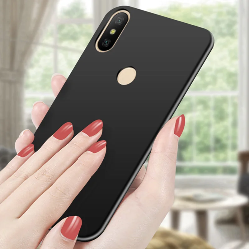 Чехол для Xiaomi Mi Max 3 однотонный противоударный силиконовый чехол-бампер из тпу
