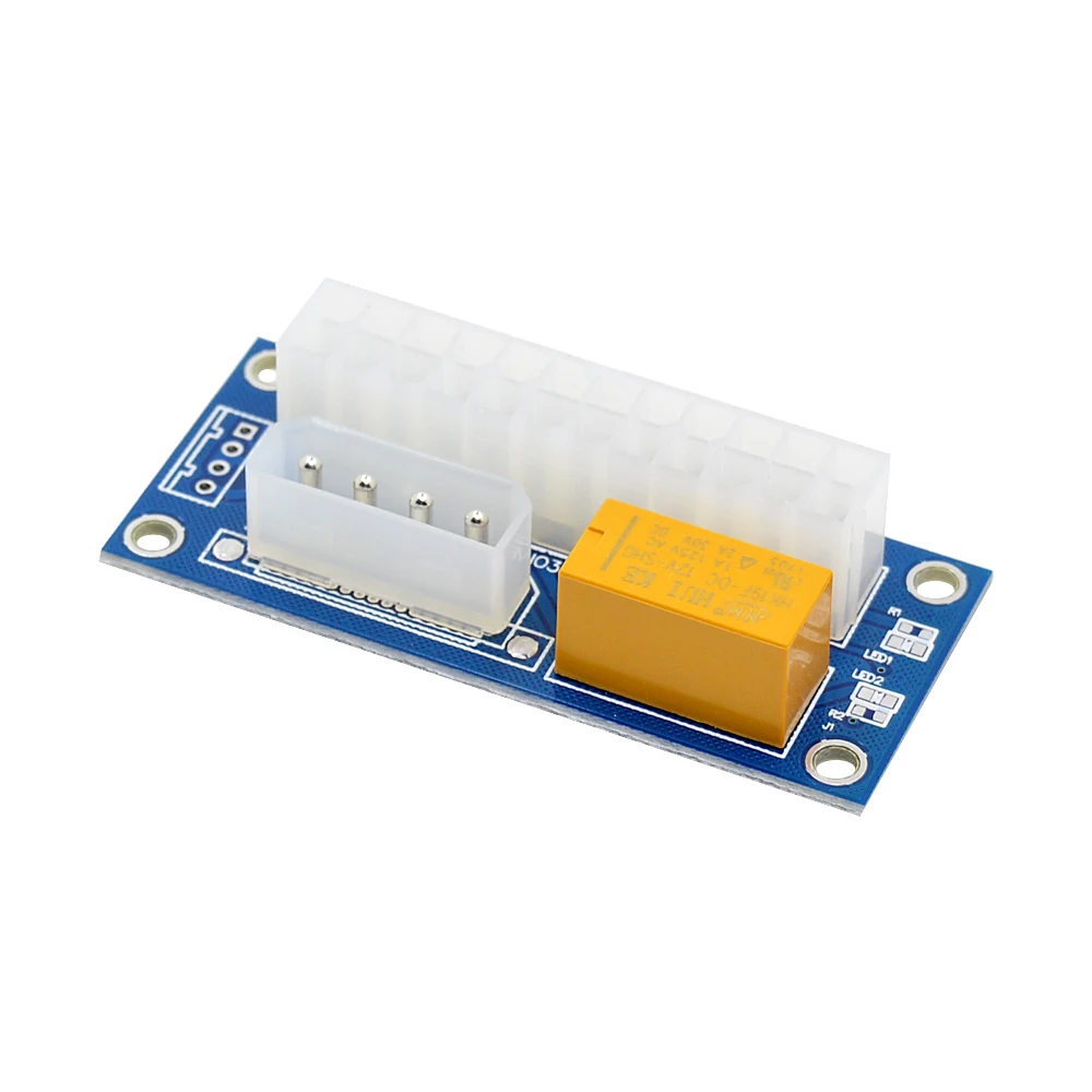 CHIPAL ATX 24Pin к 4Pin Molex источник питания синхронизация стартовой карты двойной