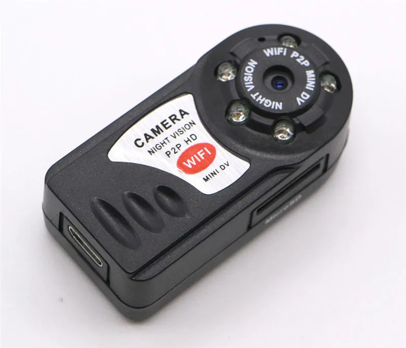 Q7 P2P мини-камера WiFi ночного видения камера обнаружения движения DVR видеокамера Видео рекордер Беспроводная IP камера Встроенный микрофон