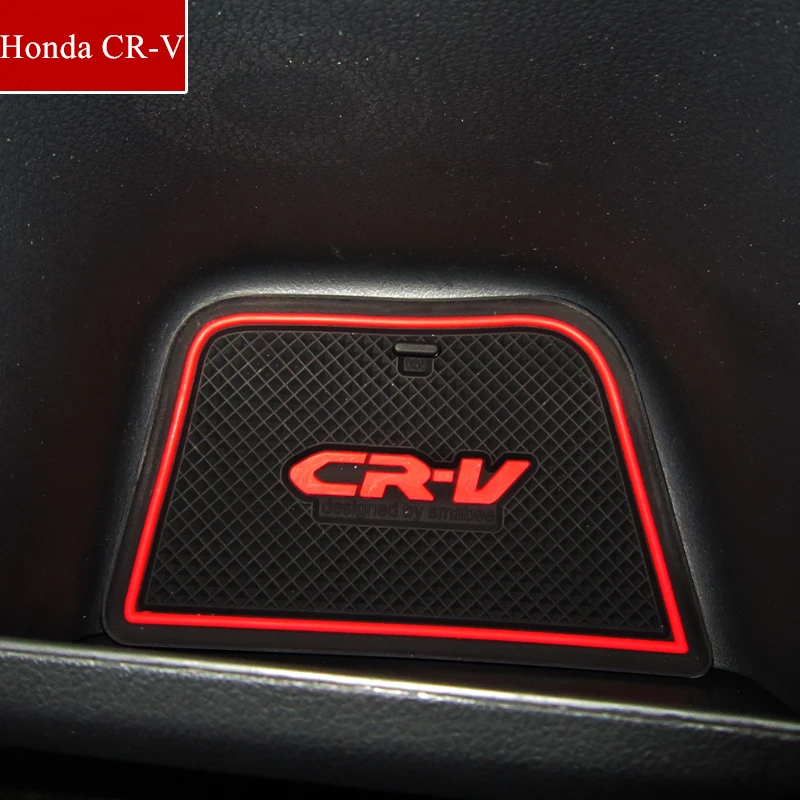 Для Honda CRV 2008 2009 2010 автомобильные противоскользящие ворота автомобильные двери паз слот латексный нескользящий коврик внутренняя чашка подушка автомобиль-Стайлинг 4 шт