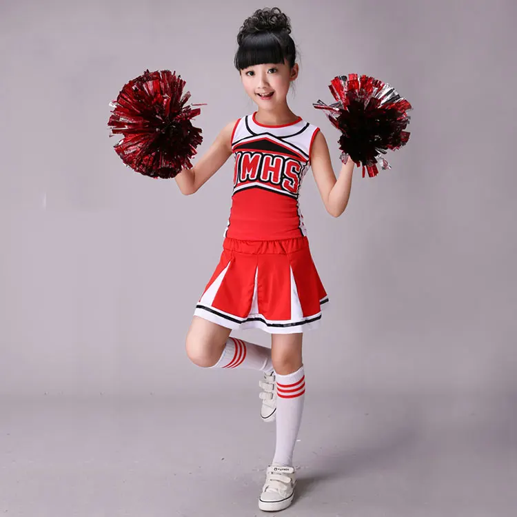 Children Competition Cheerleaders Girl School Team Uniforms KidS Performance Costume Sets Girls Class Suit Kid Girl School Suits
