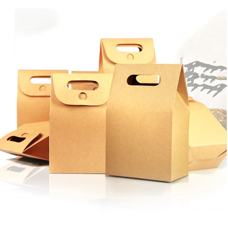 50 шт крафт бумаги вечерние свадебные подарочные пакеты с прозрачные окна для