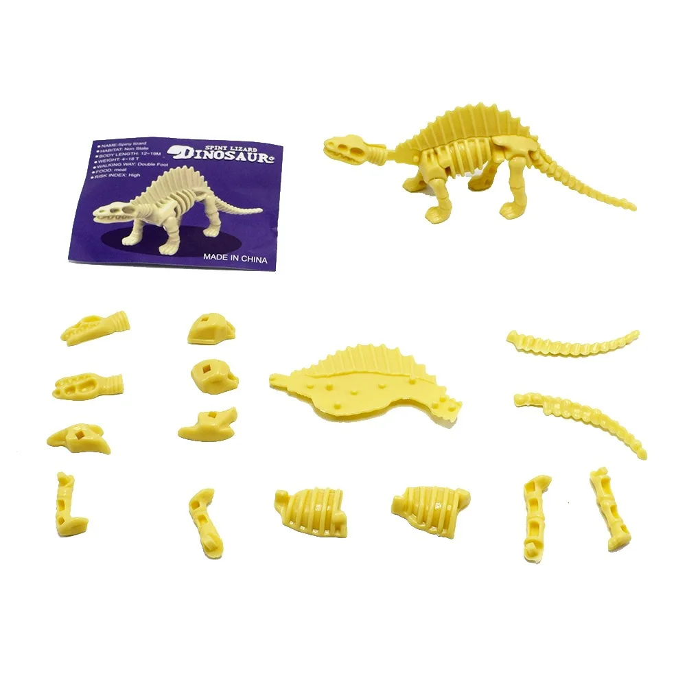 4 шт. различные виды собранные Allosaurus Diplodocus динозавр модель скелета DIY игрушки для