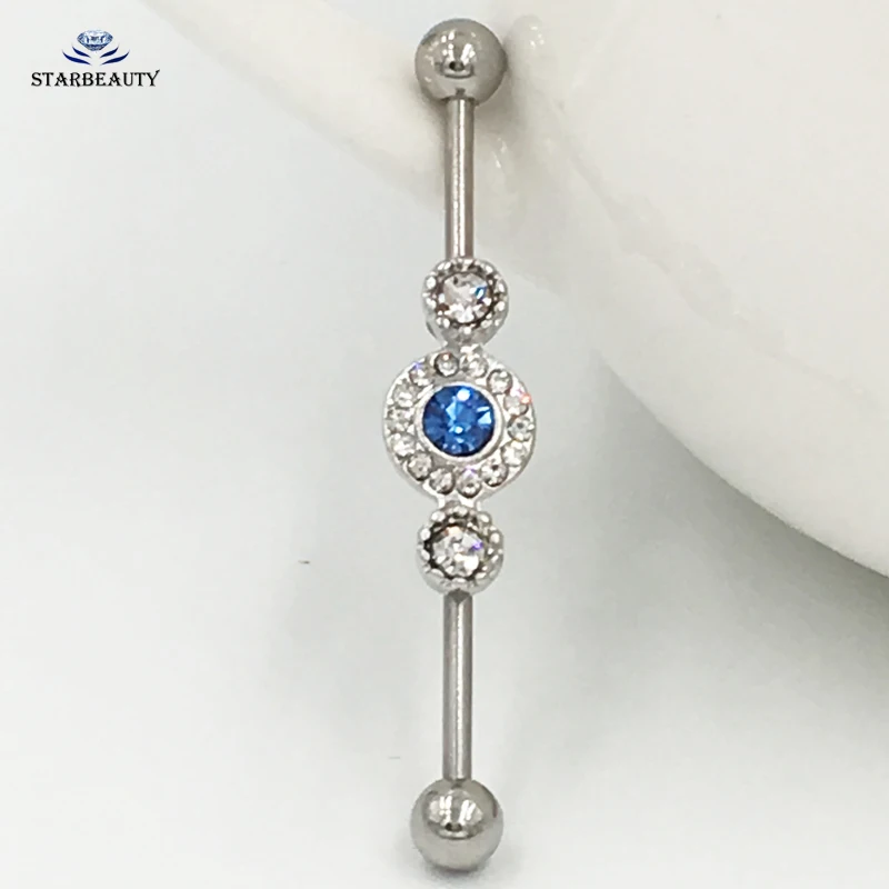 Серьги гвоздики с тремя кристаллами ювелирные изделия пробки|Украшения для тела|