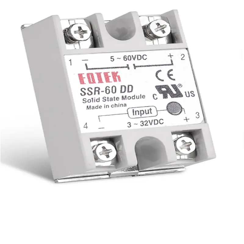 Однофазный твердотельный модуль реле SSR-80DD Dc-Dc 60A 80A 100A SSR-60DD 3-32 V DC до 5-60