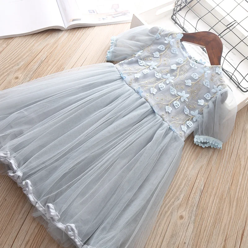 Baby Summer Tutu Dress For Girl Toddler Child Elegant Clothes Kids Girls Short Sleeve Princess Wedding Party Dresses 2-6 Years | Детская