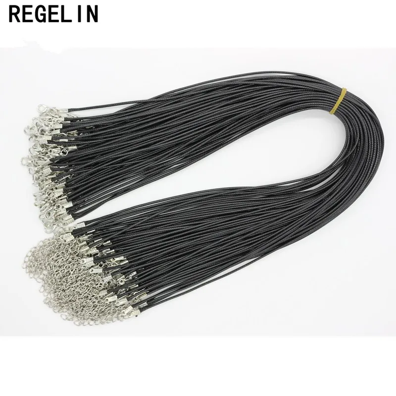 Ожерелья-подвески REGELIN Maxi 9 цветов 10 шт. 45 см длина шнура 1 5 мм | Украшения и