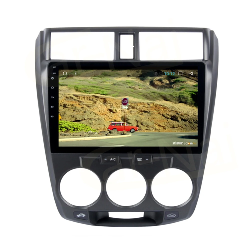 10 2 &quotAndroid 7 1/8 0 автомобильный проигрыватель с радио и GPS Navi для Honda City 2011 2012 Стерео