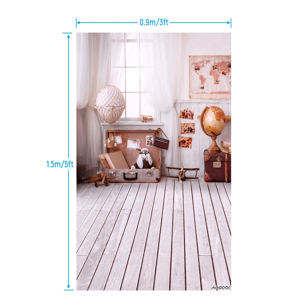 Andoer 1 5*0 9 м/5*3 фута тема для путешествий фон фотосъемки новорожденных детей