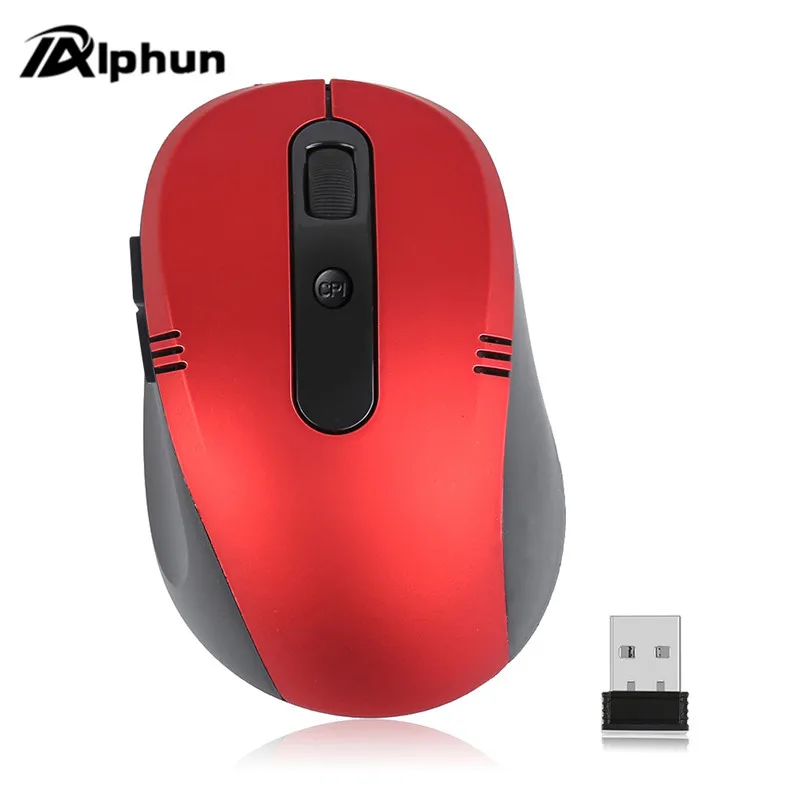 Alphun 2,4 г Беспроводной Мышь компьютерных игр Мышь Mute Мышь мини 6 кнопок 1200 Точек на дюйм Мыши приемник USB 2,0 для настольных ПК мышь беспроводная мышь беспроводная