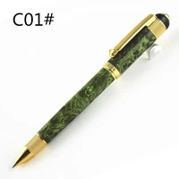 high quality metal ballpoint pen luxury gold clip rollerball pen with 0 7mm black ink refill gel pen
