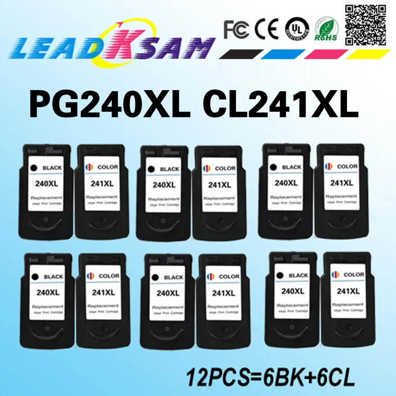 12x Замена для PG240 CL241 XL чернильный картридж PIXMA MX514 MX372 MX392 MX432 MX452 MX512 MX522|Чернильные