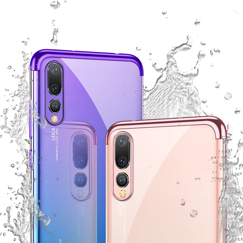 Роскошные прозрачные мягкие чехлы для huawei P20 Pro Lite мягкий силиконовый прозрачный