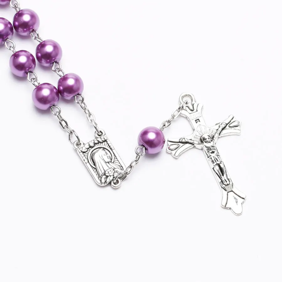 4 вида цветов 8 мм католические розари браслеты из бисера женские ювелирные