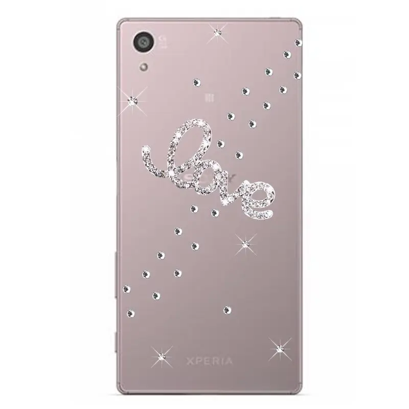 Роскошный блестящий чехол со стразами для Sony Xperia Z5 Premium Z3 Compact Z1 Gliter телефона Z4 Plus